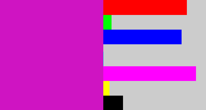 Hex color #cf14c2 - purple/pink