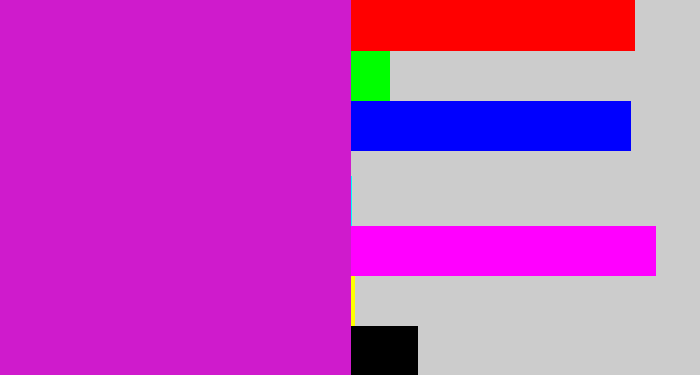 Hex color #cf1bcc - purple/pink