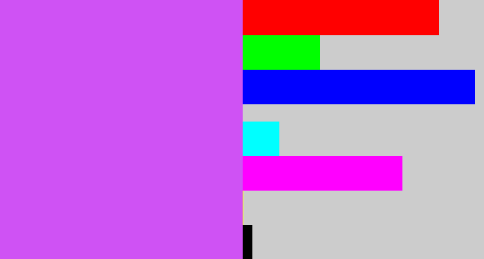 Hex color #cf52f4 - heliotrope