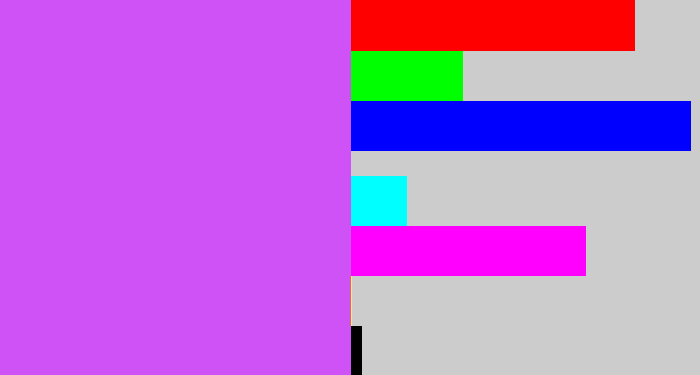 Hex color #cf52f7 - heliotrope