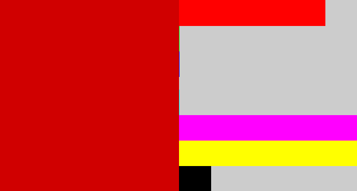 Hex color #d00000 - red