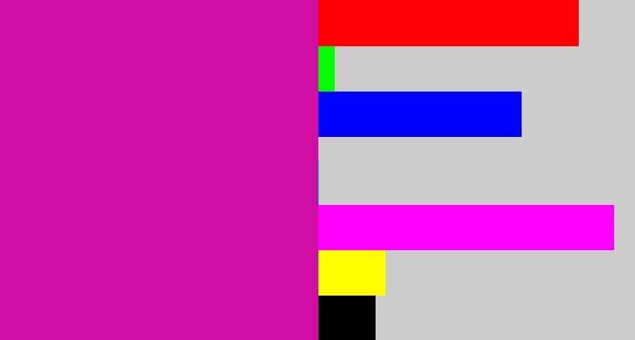 Hex color #d00ea4 - barney