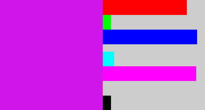 Hex color #d015eb - purple/pink