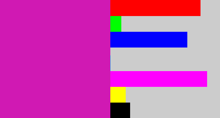 Hex color #d019b3 - purpley pink
