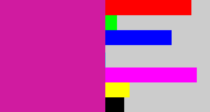 Hex color #d01ba0 - purpley pink