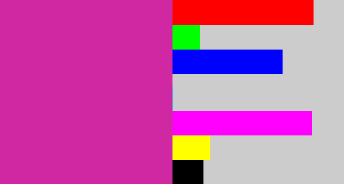 Hex color #d028a3 - purpley pink