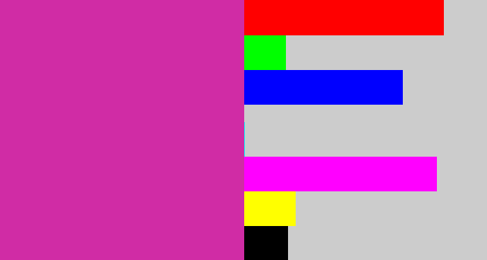 Hex color #d02ca5 - purpley pink
