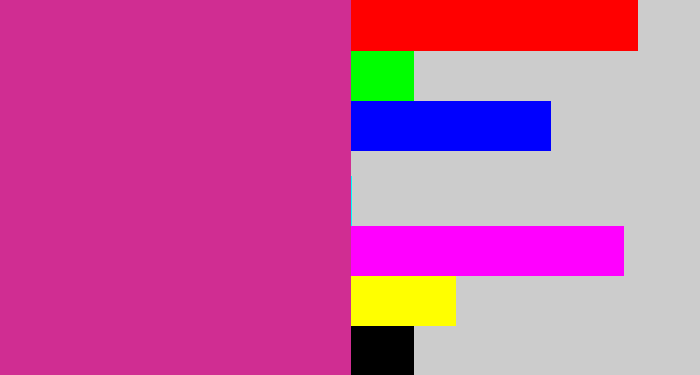 Hex color #d02d92 - darkish pink