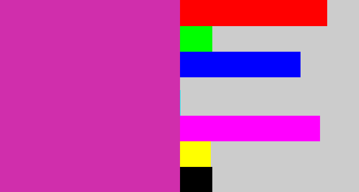 Hex color #d02eac - purpley pink