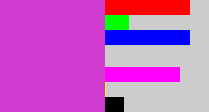 Hex color #d03ace - pinkish purple