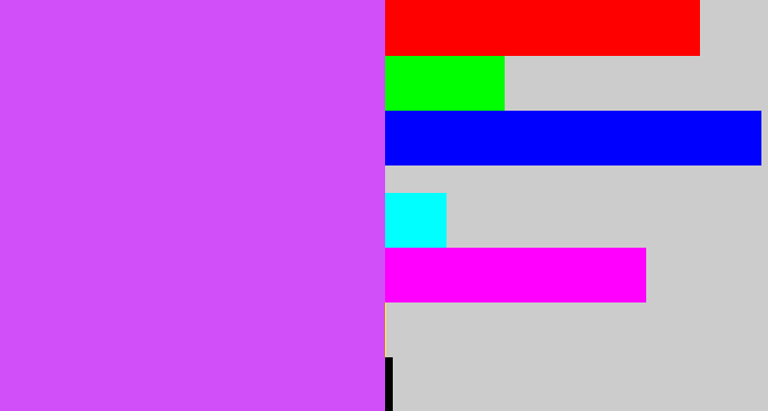 Hex color #d04ff9 - heliotrope