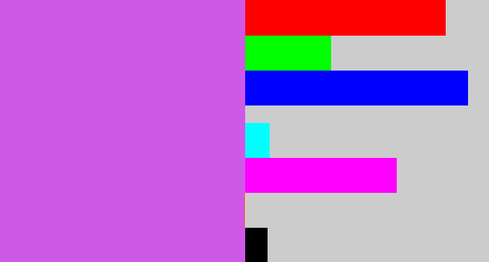 Hex color #d058e7 - heliotrope