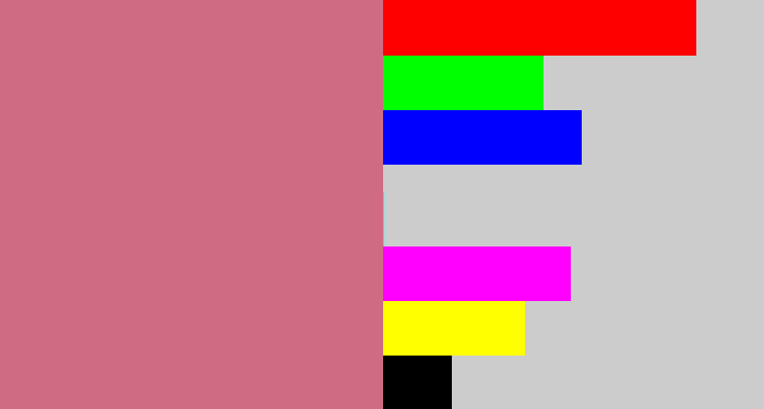 Hex color #d06b84 - pinkish