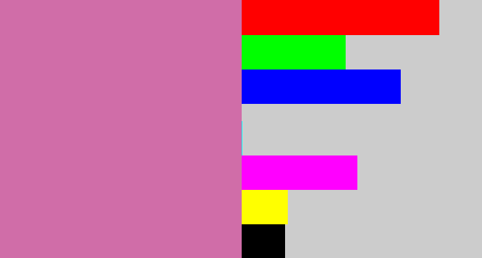 Hex color #d06da8 - pale magenta