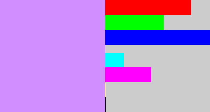 Hex color #d08eff - liliac