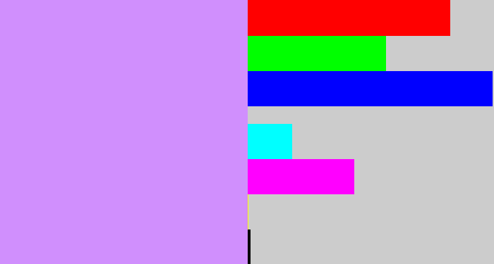 Hex color #d08ffd - liliac