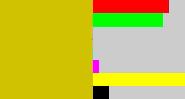 Hex color #d0c101 - ugly yellow