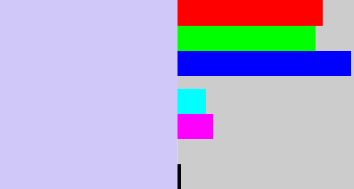 Hex color #d0c8f9 - light periwinkle