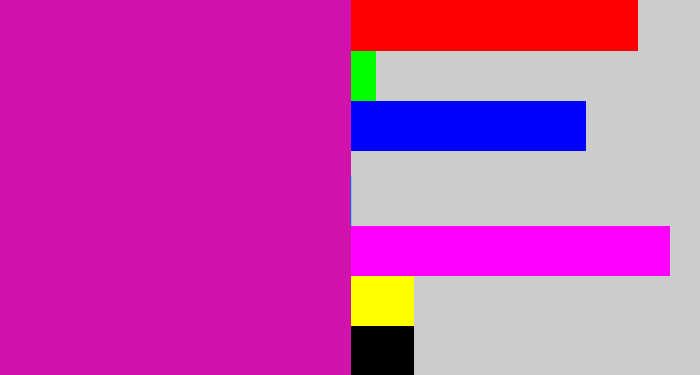 Hex color #d112ab - barney
