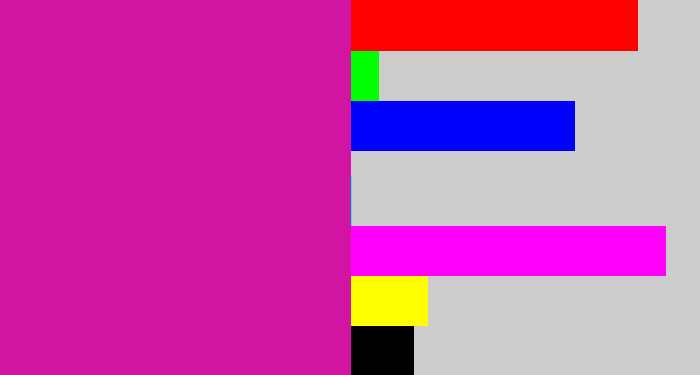 Hex color #d114a2 - barney