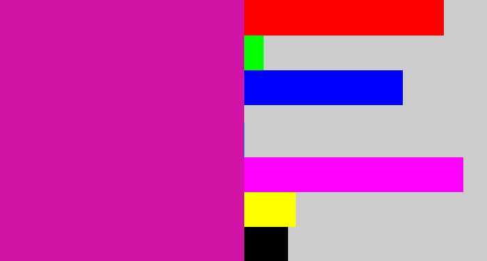 Hex color #d114a5 - barney