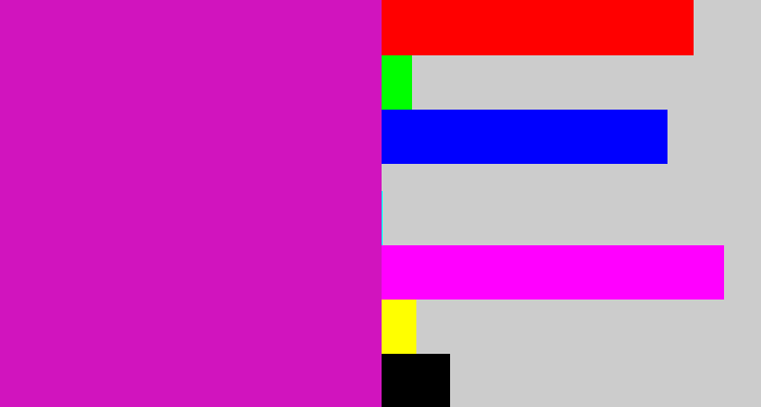 Hex color #d114be - purple/pink