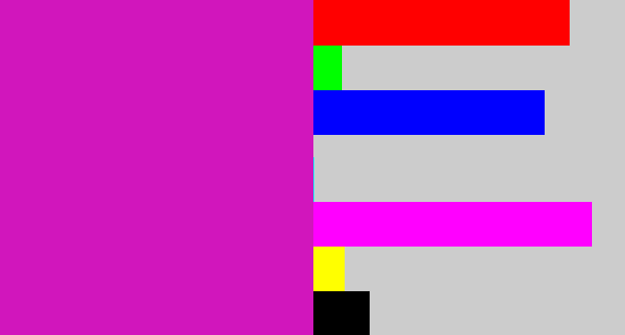 Hex color #d116bc - purple/pink