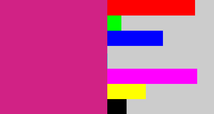 Hex color #d12285 - darkish pink