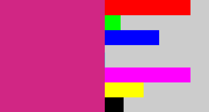 Hex color #d12684 - darkish pink