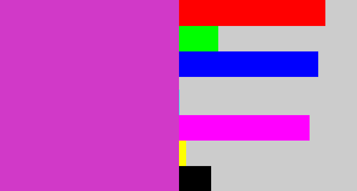 Hex color #d139c8 - purpley pink