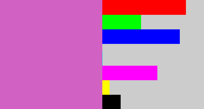 Hex color #d161c3 - purplish pink