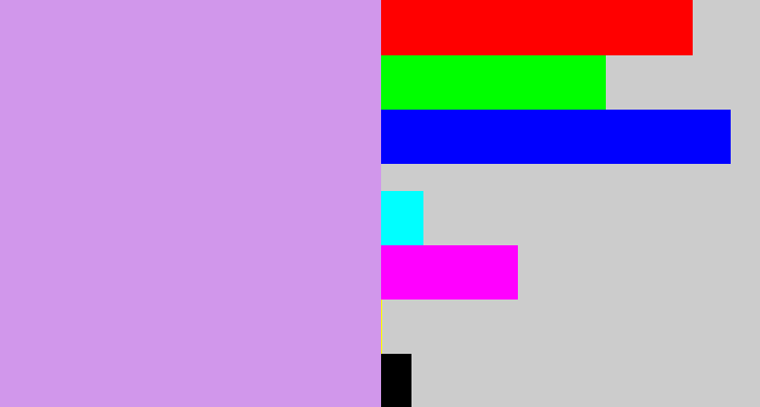 Hex color #d197eb - lavender