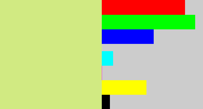 Hex color #d1ea82 - light yellow green