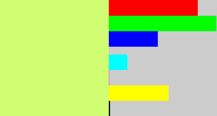 Hex color #d1fd73 - light yellow green