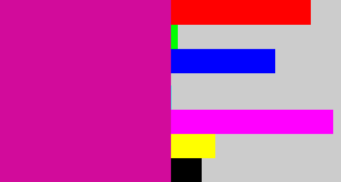 Hex color #d20b9b - magenta