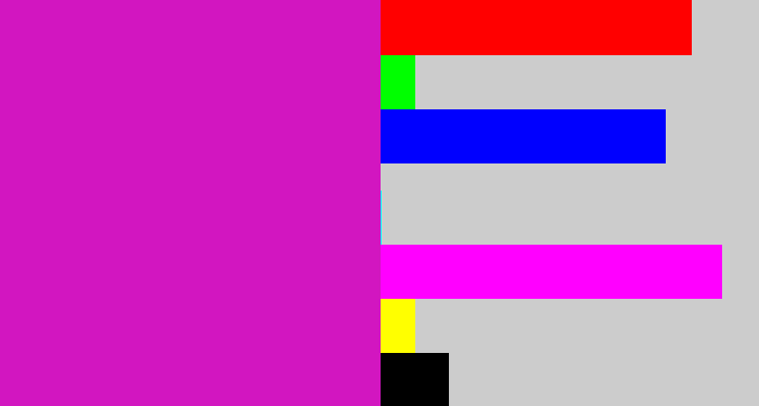 Hex color #d216c0 - purple/pink