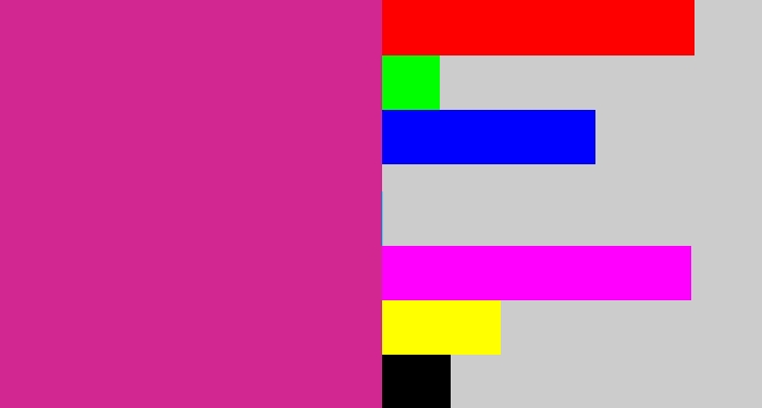 Hex color #d22790 - darkish pink