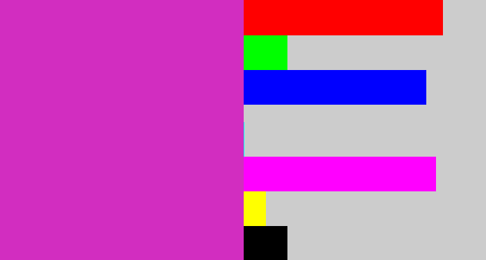 Hex color #d22dc0 - purpley pink
