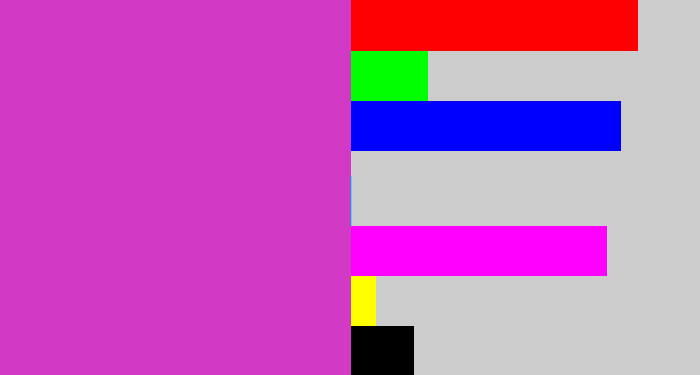 Hex color #d239c4 - purpley pink