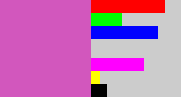 Hex color #d257bd - pinky purple