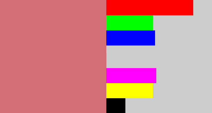 Hex color #d26f76 - pinkish