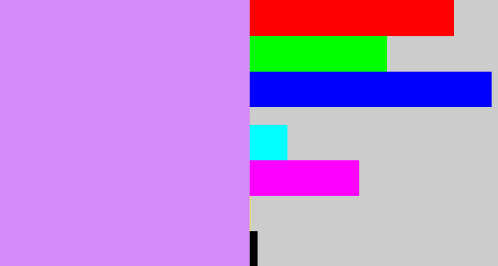 Hex color #d28bf7 - liliac