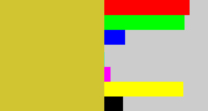 Hex color #d2c532 - sickly yellow
