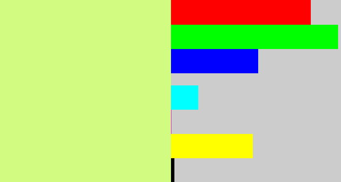 Hex color #d2fb82 - light yellow green