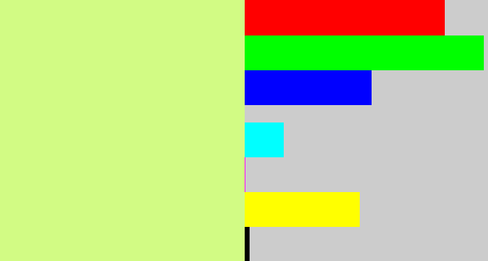 Hex color #d2fb84 - light yellow green