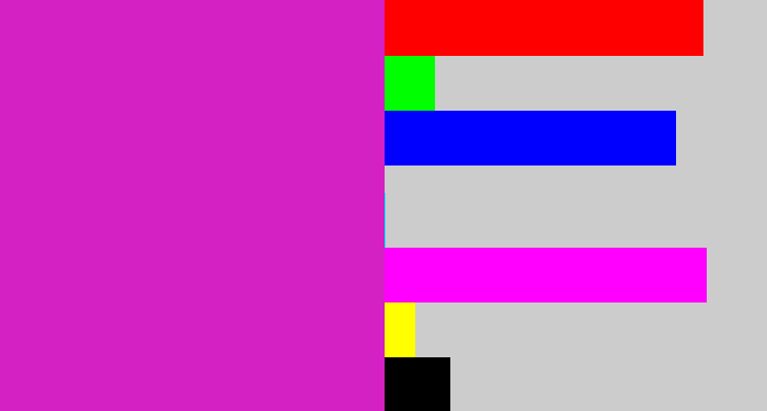 Hex color #d321c3 - purple/pink