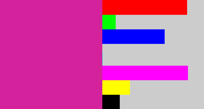 Hex color #d3229b - purpley pink