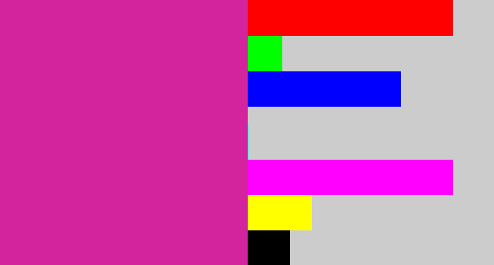 Hex color #d3239d - purpley pink