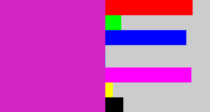 Hex color #d325c4 - purple/pink