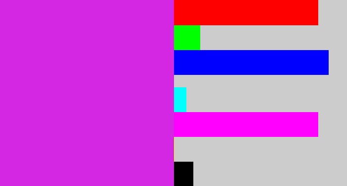 Hex color #d327e3 - purple/pink
